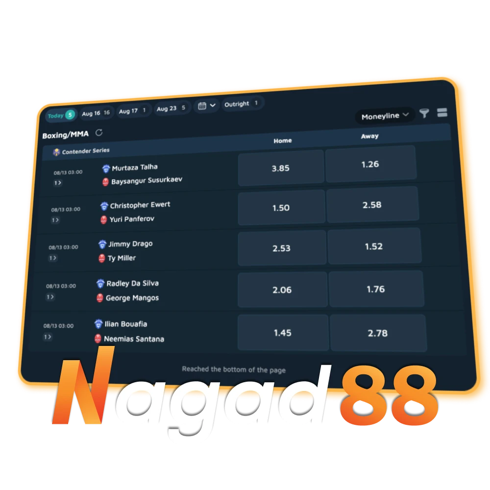 Bet on boxing online at Nagad88 in Bangladesh.